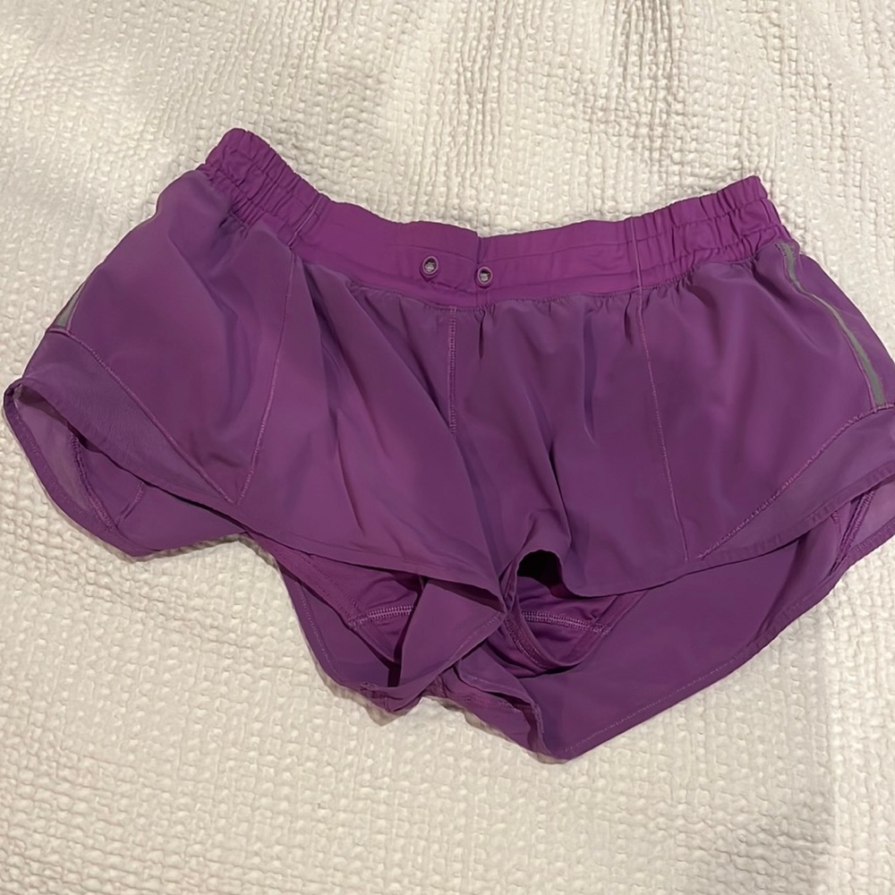 LULU LEMON PURPLE SHORTS